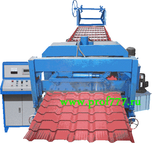 Оборудование (линия) для производства металлочерепицы Каскад 21(25) и пронастила С21(C25) из Китая